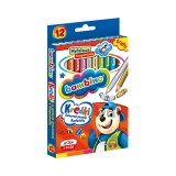 Unipap Bambino: Jumbo színes ceruza 12db-os szett hegyezővel