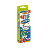 Unipap Bambino: Jumbo színes ceruza 6db-os szett hegyezővel