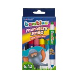 Unipap Bambino: Jumbo színes kétvégű filctoll készlet 12 szín 6db