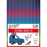 Unipap Bambino: Szivárványos kék dekor 3D hullámkarton B4 25x35cm