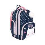 Unipap Kitty prémium kétrekeszes iskolatáska, hátizsák 37x20x31cm