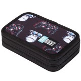 Unipap St.Right Blue Gamer kétemeletes töltött tolltartó