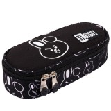 Unipap St.Right: Clever Bunny nyuszis ovális tolltartó fekete színben 23cm