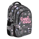 Unipap St.Right Good Vibes feliratú szürke iskolatáska, hátizsák BP58 40x28x18cm