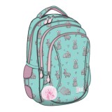 Unipap St.Right Grey Rabbits nyuszis ergonomikus iskolatáska, hátizsák BP26 39x27x17cm