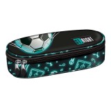 Unipap St.Right Neon Football ovális tolltartó PC01 23x9,5x6cm