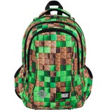 Unipap St.Right Pixel Cubes háromrekeszes ergonomikus iskolatáska, hátizsák BP26 39x27x17cm