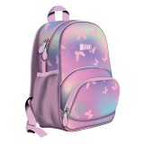 Unipap St.Right Rózsaszín pillangós iskolatáska, hátizsák BP70 32x22x11,5cm