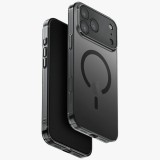 Uniq Airsuit Magclick Apple iPhone 17 Pro MagSafe szilikon tok, fekete