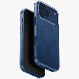 Uniq Clario Magclick Apple iPhone 17 Pro MagSafe tok, kék