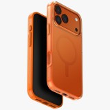 Uniq Clario Magclick Apple iPhone 17 Pro MagSafe tok, narancs