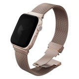 Uniq Dante Pro Apple Watch 1/2/3/4/5/6/7/8/9/10/11/SE/SE2/SE3 (40/41/42mm) rozsdamentes acél szíj, rozéarany