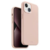UNIQ etui Lino iPhone 14 Plus 6.7" rózsaszínű tok