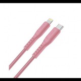 Uniq Flex USB-C - Lightning MFi adatkábel, 1,2m, rózsaszín (55774) (U55774) - Adatkábel