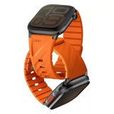 Uniq Fluo Apple Watch 40/41/42/44/45/46/49mm mágneses szíj, narancs