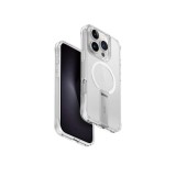 UNIQ Hybrid MagClick Charging Eleva Vertical Stand tok Apple Iphone 16 Pro készülékhez - lucent clear