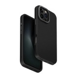 Uniq Keva Apple iPhone 16 Pro Max Magsafe hátlap tok kameravédő peremmel, karbon fekete