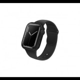 Uniq Legion Apple Watch S7 41mm tok, tempered kijelző fóliával, fekete (UNIQ-41MM-LEGNBLK) (UNIQ-41MM-LEGNBLK) - Kijelzővédő fólia