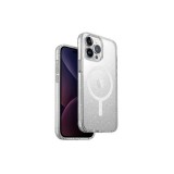 Uniq Lifepro Xtreme Apple iPhone 15 Pro Max Magsafe Szilikon tok, csillámos átlátszó