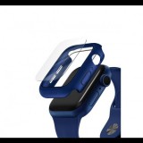 Uniq Nautic Apple Watch 40mm műanyag tok üvegfóliával, kék (UNIQ-40MM-NAUBLU) (UNIQ-40MM-NAUBLU) - Kijelzővédő fólia