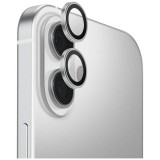 UNIQ Optix Aluminum Camera Lens Protector kamera lencse védő fólia ezüst színű szegéllyel applikátorral iPhone 17
