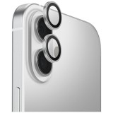Uniq Optix Apple iPhone 17 tempered kameralencse-védő üvegfólia felhelyező kerettel, ezüst