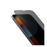 Uniq Optix Privacy Apple iPhone 17E / 16E / 14 / 13 / 13 Pro tempered glass teljes kijelzős kijelzővédő üvegfólia