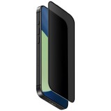 Uniq Optix Privacy Apple iPhone Air (2025) tempered glass kijelzővédő üvegfólia felhelyező kerettel, privacy