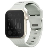 Uniq Stride KFM Apple Watch 44/45/46/49mm gumis szilikon szíj, szürke