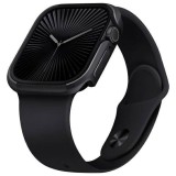 UNIQ Valencia tok Apple Watch Series 46mm éjfekete színben