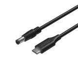 Unitek C14116BK USB-C apa - 5.5 x 2.5mm DC Tohsiba / Asus apa Töltő kábel - Fekete (1.8m) (C14116BK-1.8M)