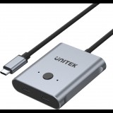 Unitek two-way Signal Switch USB-C, 2 in 1 out 4K (D1078A)
