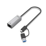 Unitek U1313C USB-A / USB-C apa - RJ45 anya Adapter (U1313C)