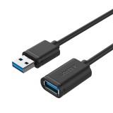 UNITEK Y-C459GBK USB kábel 2 M USB 3.2 Gen 1 (3.1 Gen 1) USB A Fekete