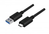 UNITEK Y-C474BK USB kábel 1 M USB 3.2 Gen 1 (3.1 Gen 1) USB A USB C Fekete