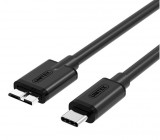 UNITEK Y-C475BK USB kábel 1 M USB 3.2 Gen 1 (3.1 Gen 1) USB C Micro-USB B Fekete