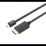 Unitek Y-C612BK miniDisplayPort - DisplayPort apa-apa Kábel 3m Fekete (Y-C612BK)