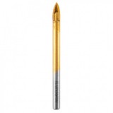 Univerzális 4 élű üvegfúró, fa, műanyag, fém, kőzet, kerámia fúráshoz, 6mm, Graphite