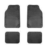 Univerzális autós gumiszőnyeg szett - 68 x 44 cm, 44 x 34 cm - PVC - fekete
