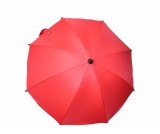 Univerzális esernyő/napernyő babakocsira - piros színben - 65 cm
