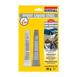 Univerzális kétkomponensű epoxi ragasztó Liquid Steel 2 x 15 g Soudal