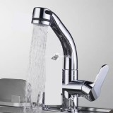 Univerzális kihúzható konyhai csaptelep mosogatóhoz