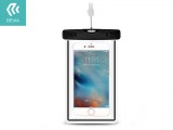 Univerzális vízálló védőtok max. 5,5", méretű készülékekhez - Devia Ranger Fluorescence Waterproof Bag - fekete