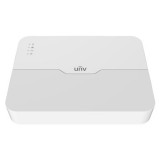 Uniview NVR301-04LS3-P4 4 csatornás, 1 HDD-s, IP Rögzítő, 1U  kialakítás, 4 POE csatlakozóval rendelkezik