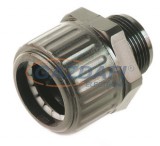 UNIVOLT 043069 SGL 2020 S Egyenes csőcsatlakozó, halogénmentes fekete