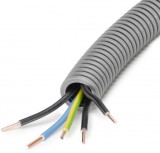 UNIVOLT 065046 FXP Ready 25 lépésálló gégecsö, >750N, vezetékezett, szürke+MCU 5x2.5 3xfekete kék zöldsárga