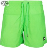 Urban Classics - Block Swim Shorts Black Neongreen Rövidnadrág