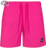 Urban Classics - Block Swim Shorts Black Neopink Rövidnadrág