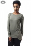 Urban Classics Ladies Burnout Front Zip Crew