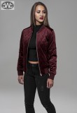 Urban Classics Ladies Diamond Quilt Velvet Jacket